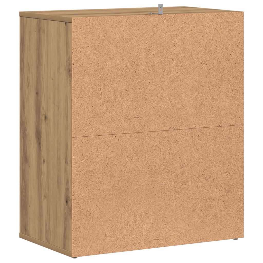 Schuhregal Artisan-Eiche 60x35x70 cm Holzwerkstoff
