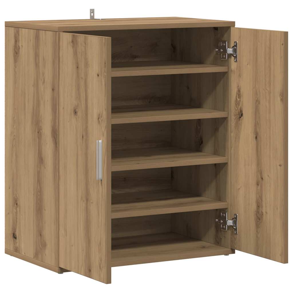 Schuhregal Artisan-Eiche 60x35x70 cm Holzwerkstoff