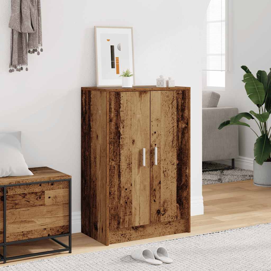 Schuhschrank Altholz-Optik 60x35x92 cm Holzwerkstoff