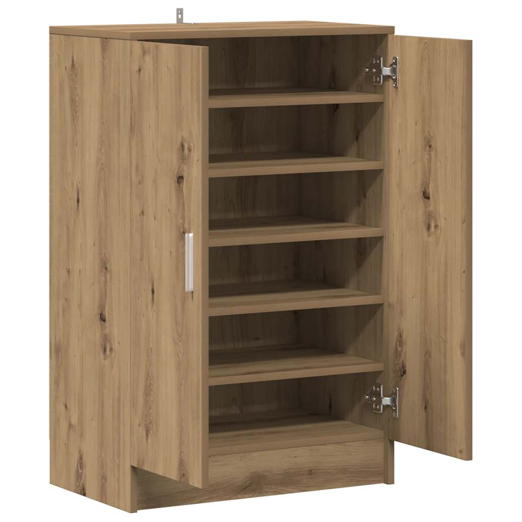Schuhschrank Artisan-Eiche 60x35x92 cm Holzwerkstoff