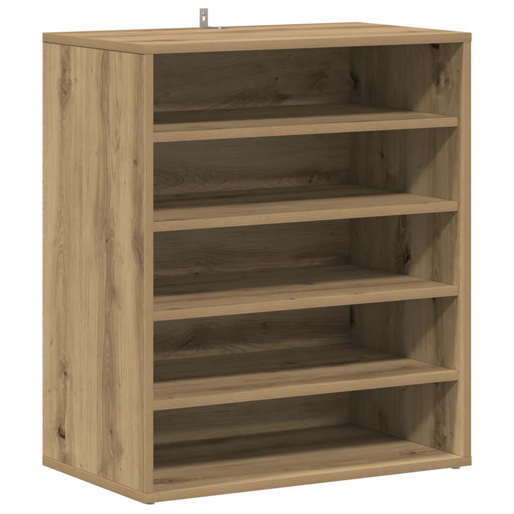 Schuhregal Artisan-Eiche 60x35x70 cm Holzwerkstoff