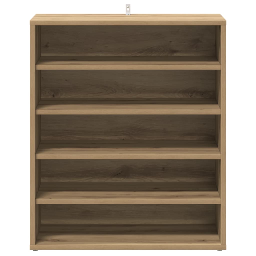 Schuhregal Artisan-Eiche 60x35x70 cm Holzwerkstoff