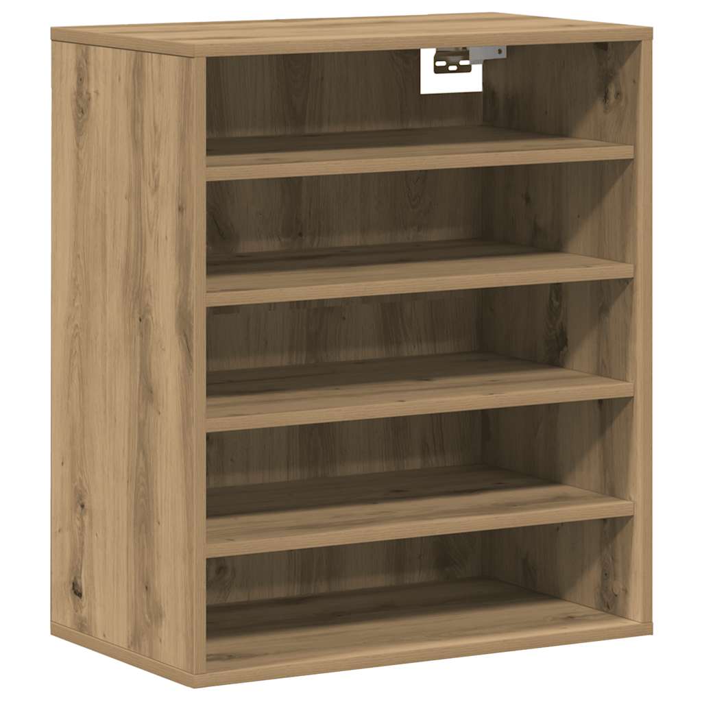 Schuhregal Artisan-Eiche 60x35x70 cm Holzwerkstoff