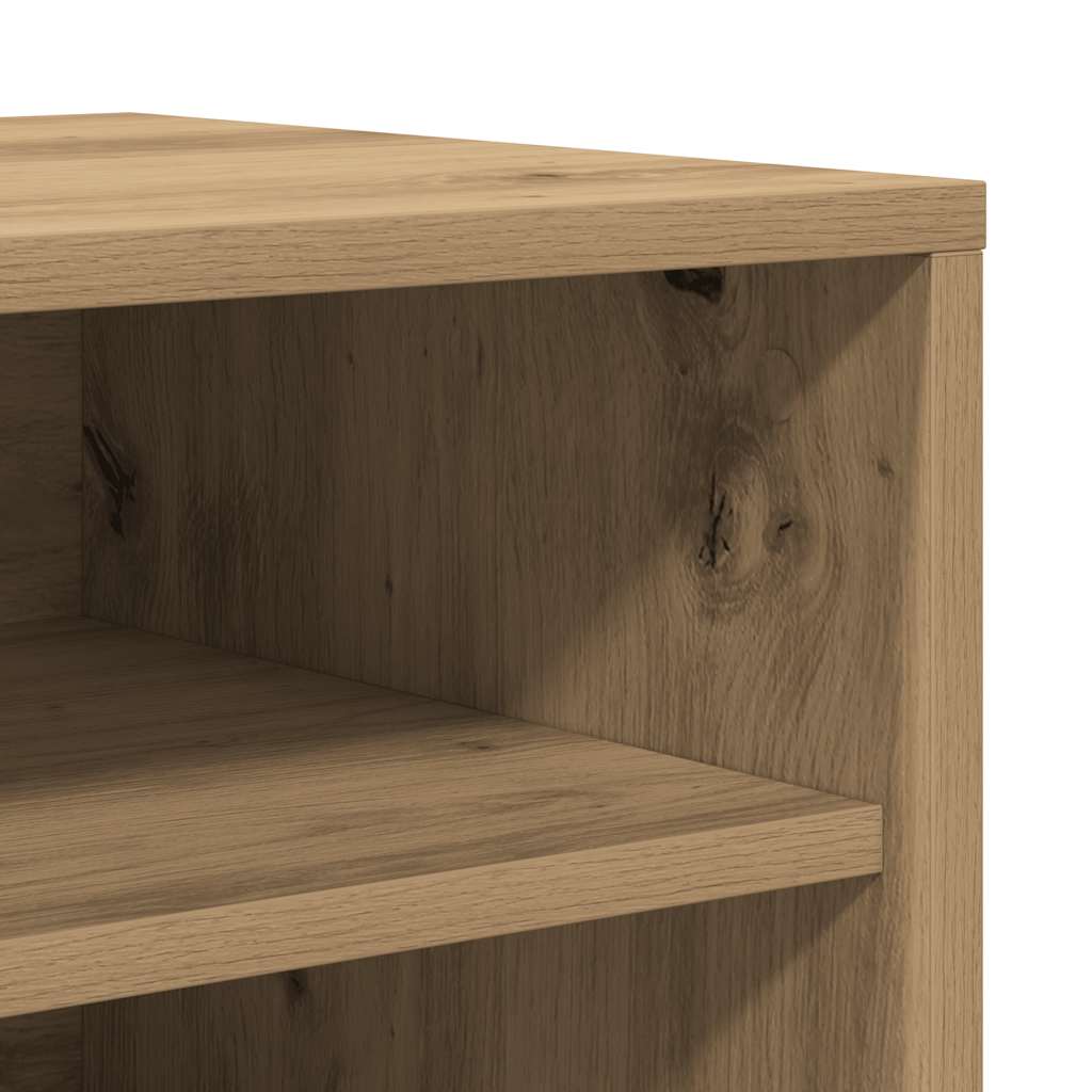 Schuhregal Artisan-Eiche 60x35x70 cm Holzwerkstoff