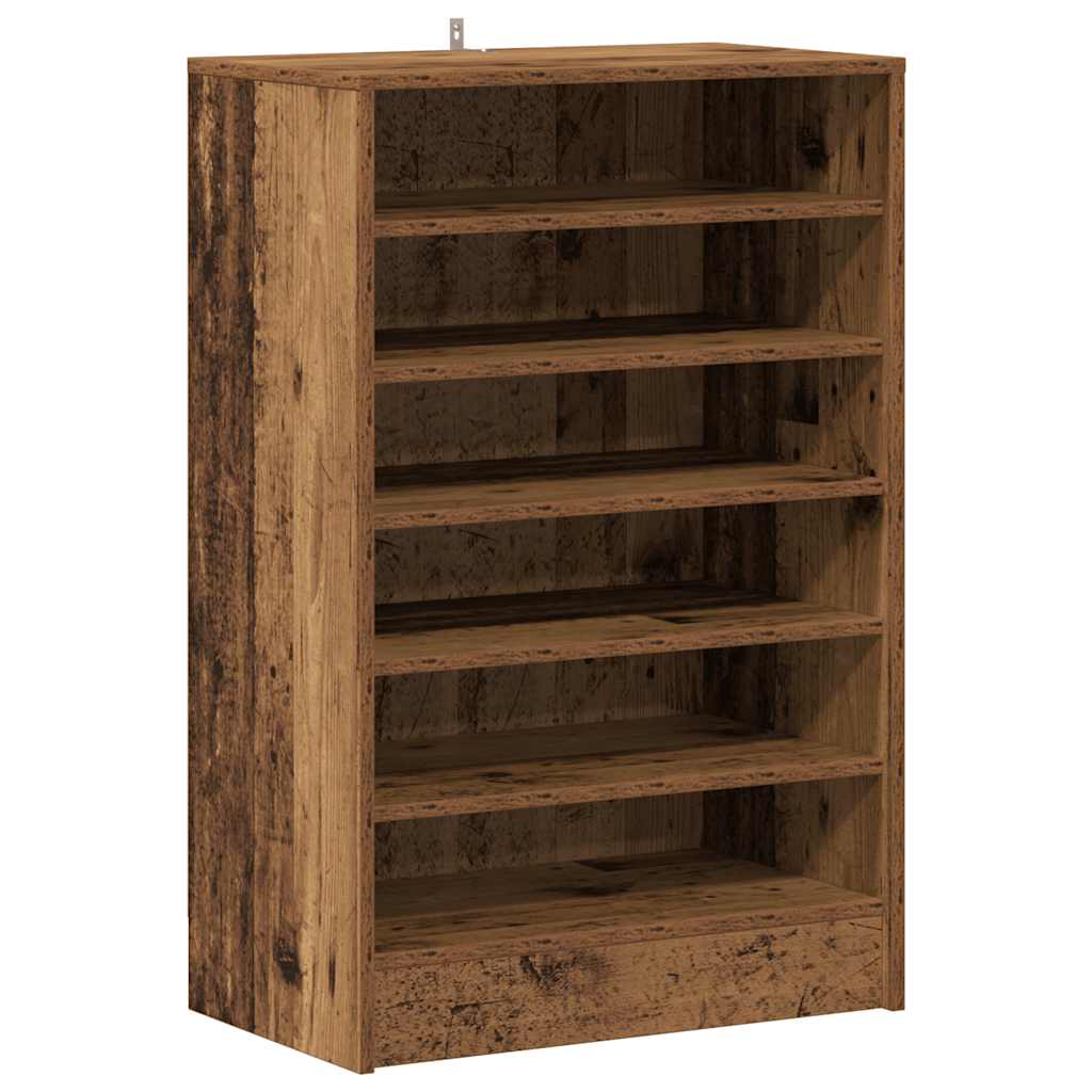 Schuhschrank Altholz-Optik 60x35x92 cm Holzwerkstoff