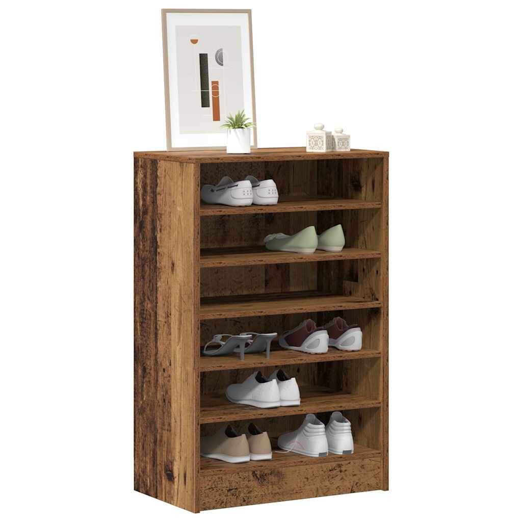 Schuhschrank Altholz-Optik 60x35x92 cm Holzwerkstoff