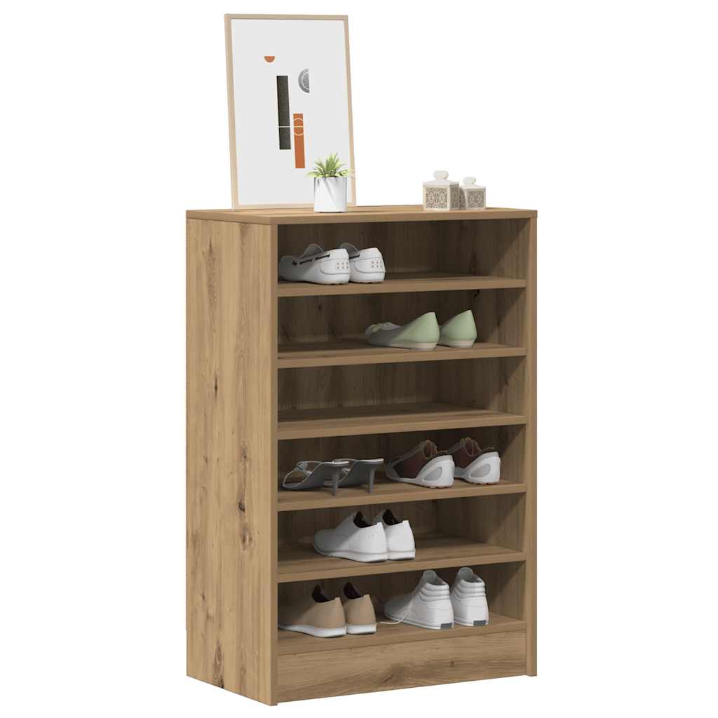 Schuhschrank Artisan-Eiche 60x35x92 cm Holzwerkstoff