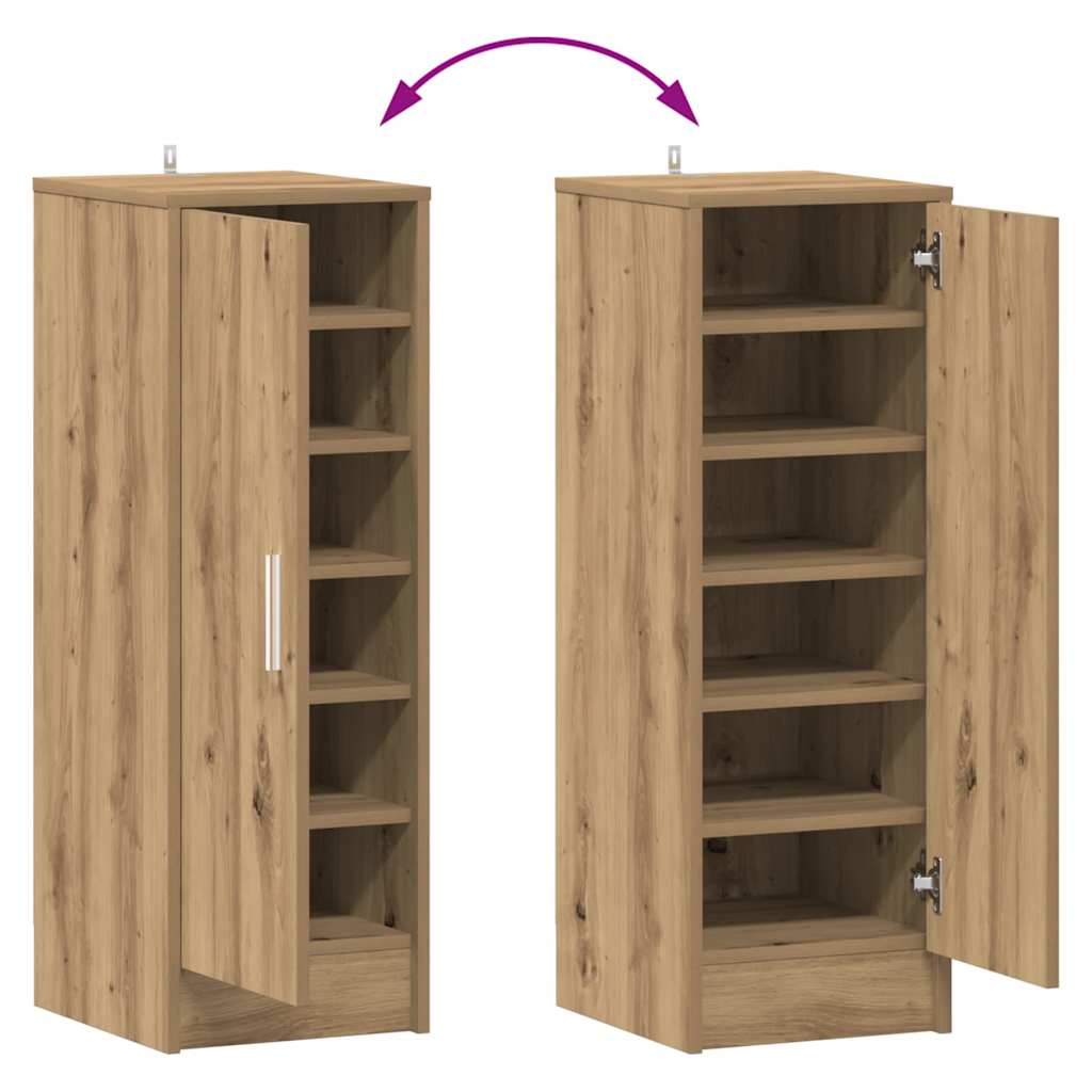 Schuhschrank Altholz-Optik 32x35x92 cm Holzwerkstoff