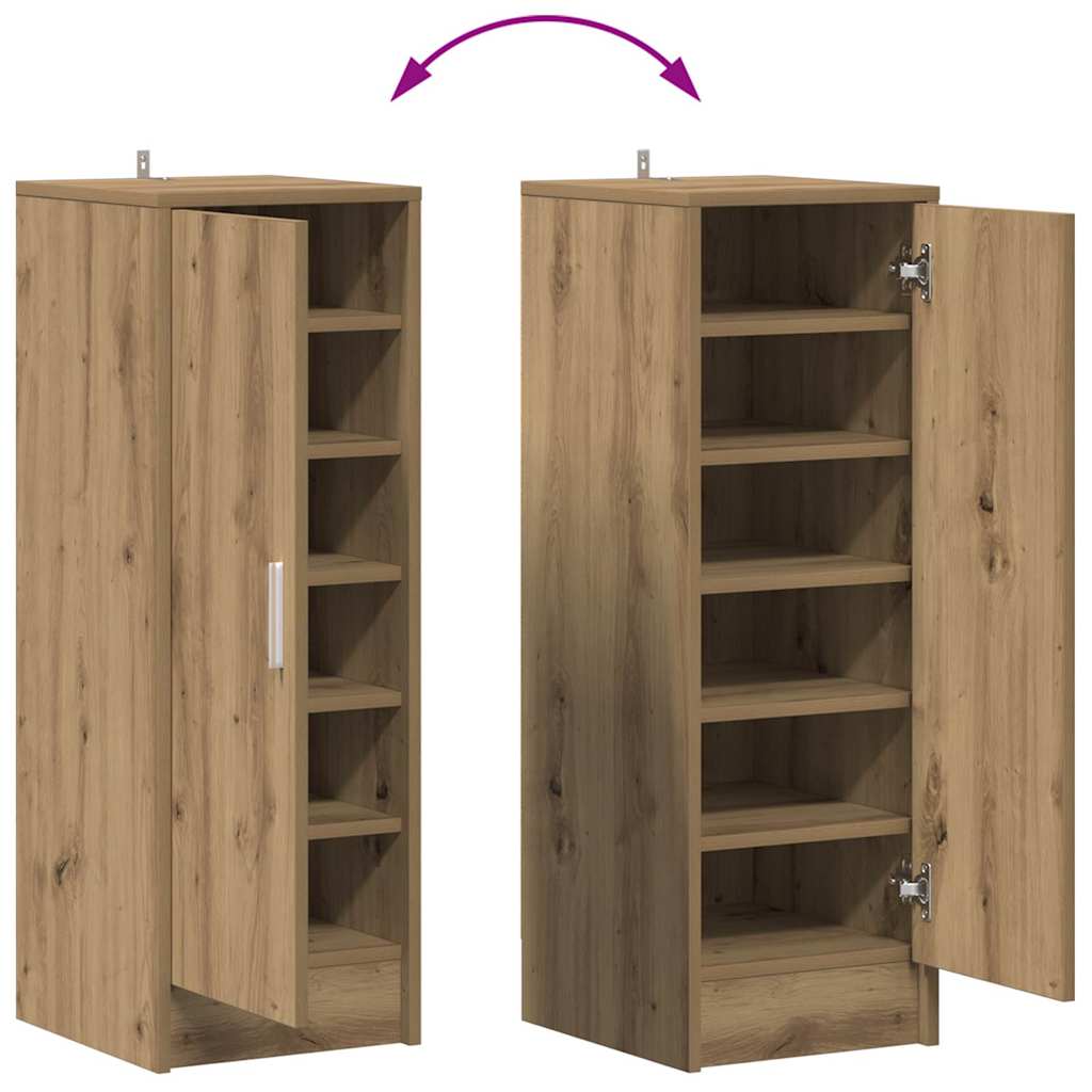 Schuhschrank Artisan-Eiche 32x35x92 cm Holzwerkstoff