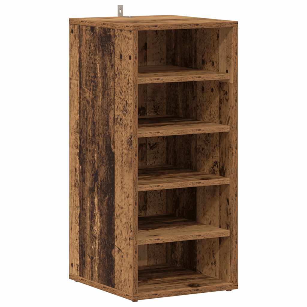 Schuhschrank Altholz-Optik 32x35x70 cm Holzwerkstoff