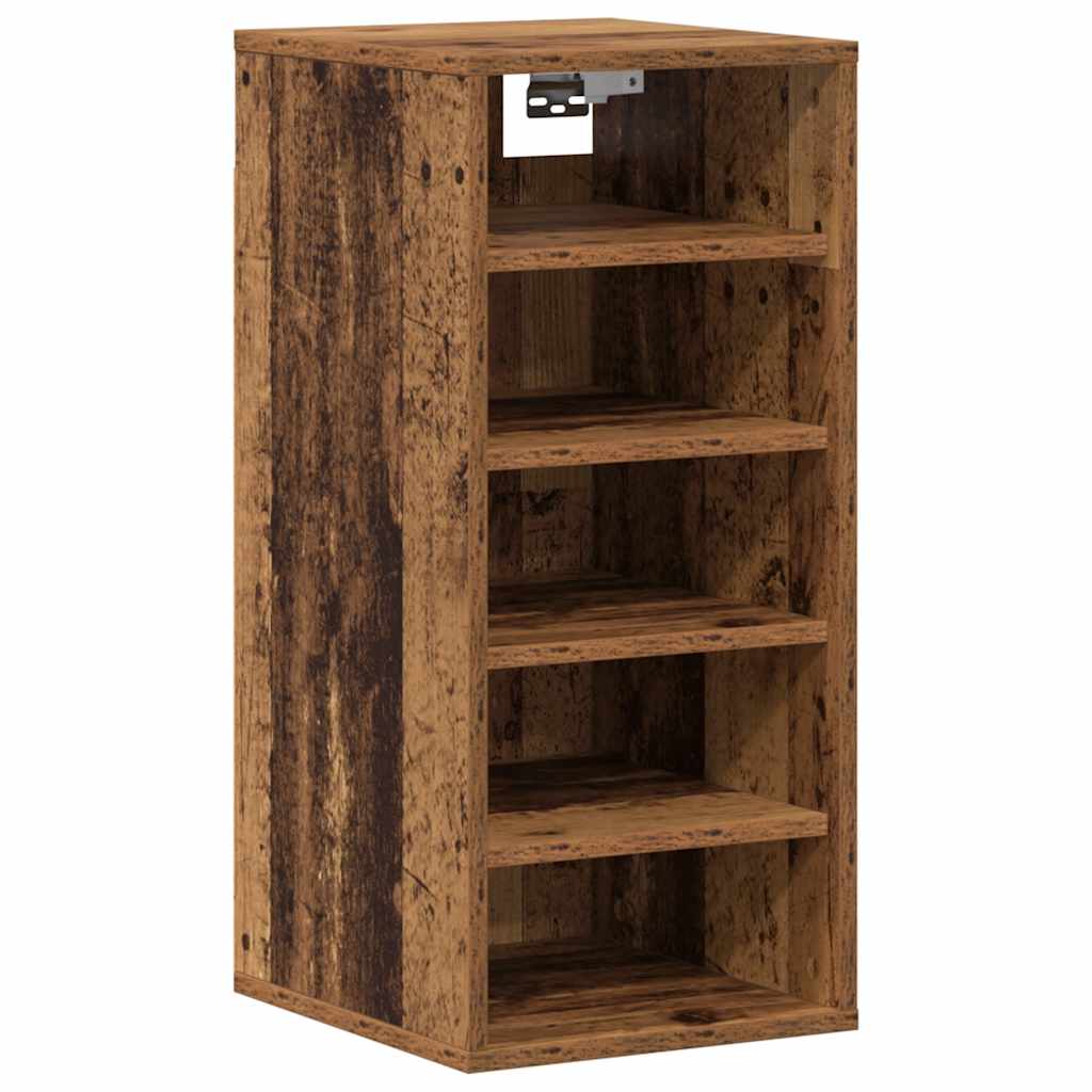 Schuhschrank Altholz-Optik 32x35x70 cm Holzwerkstoff