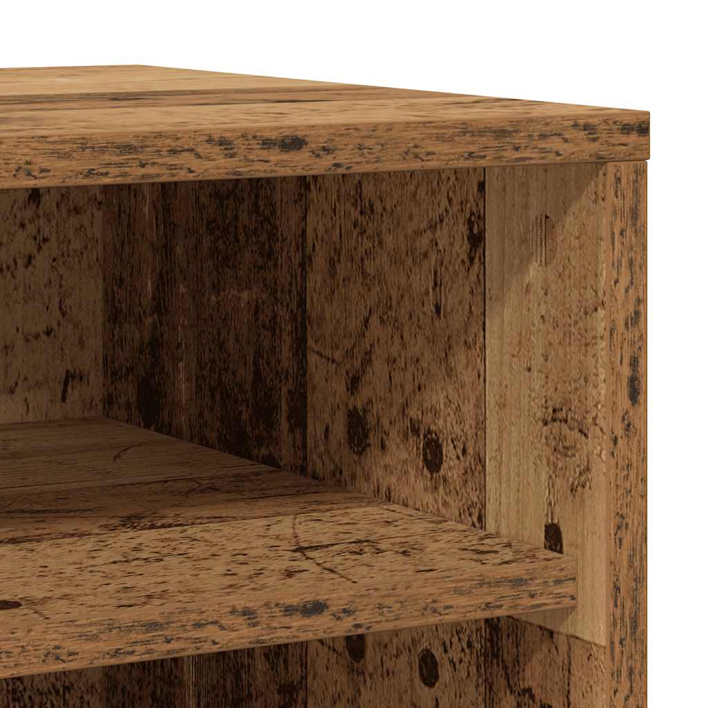 Schuhschränke 2 Stk. Altholz-Optik 32x35x70 cm Holzwerkstoff