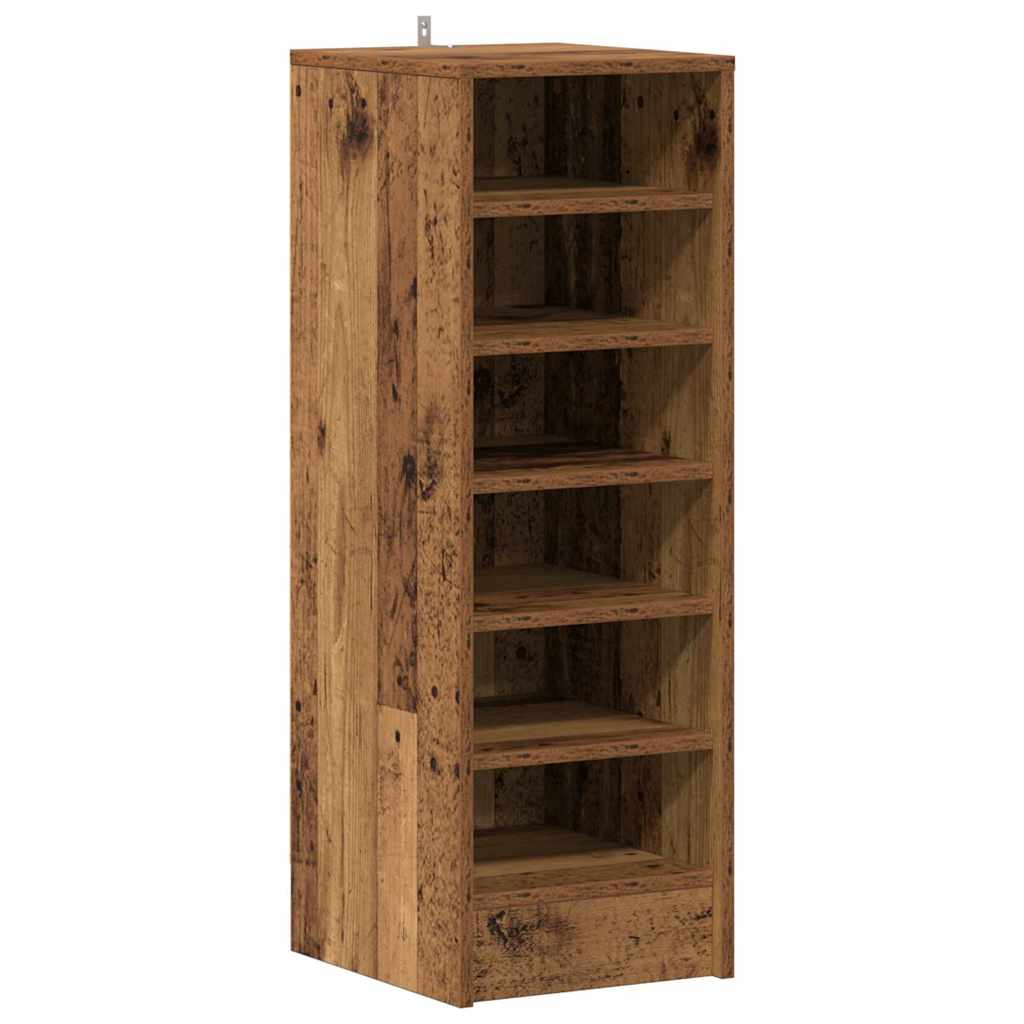 Schuhschrank Altholz-Optik 32x35x92 cm Holzwerkstoff