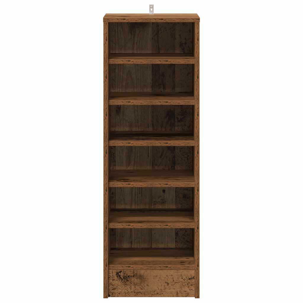 Schuhschrank Altholz-Optik 32x35x92 cm Holzwerkstoff