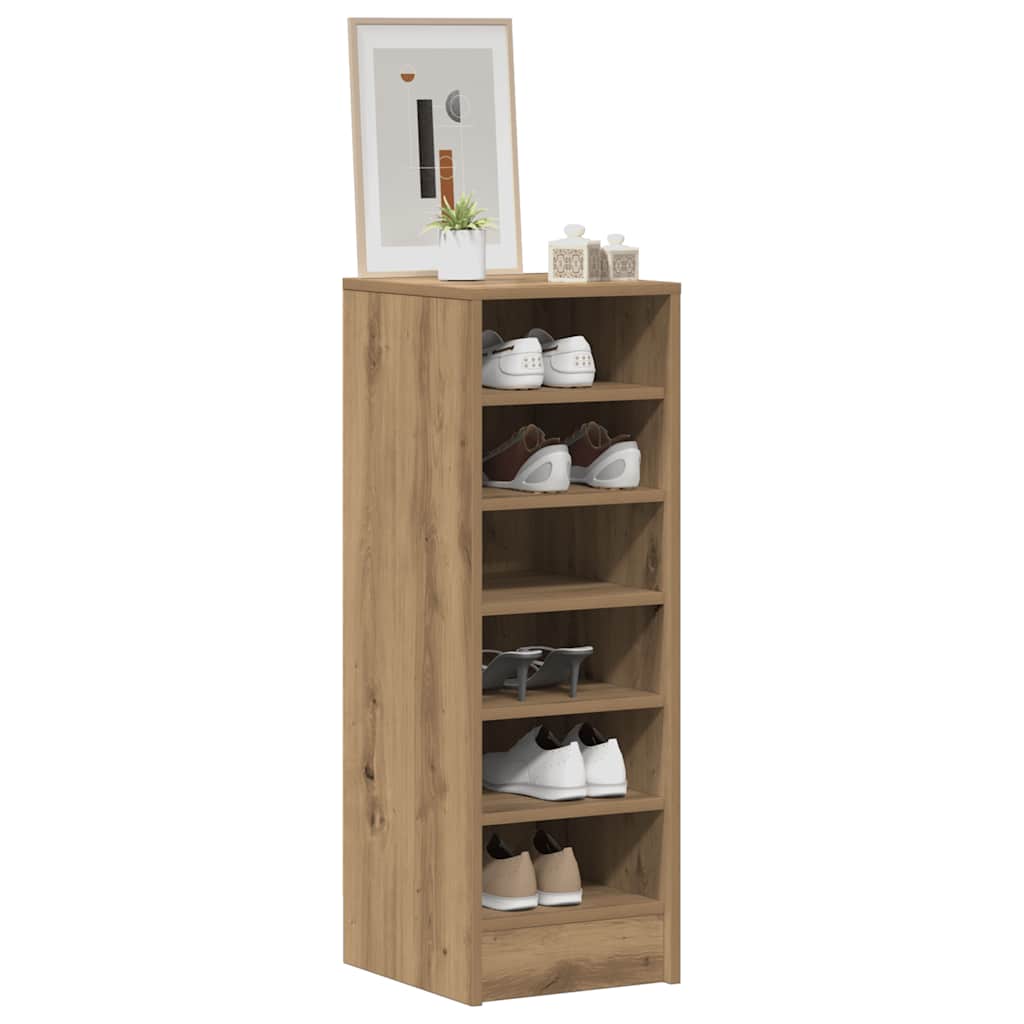 Schuhschrank Artisan-Eiche 32x35x92 cm Holzwerkstoff