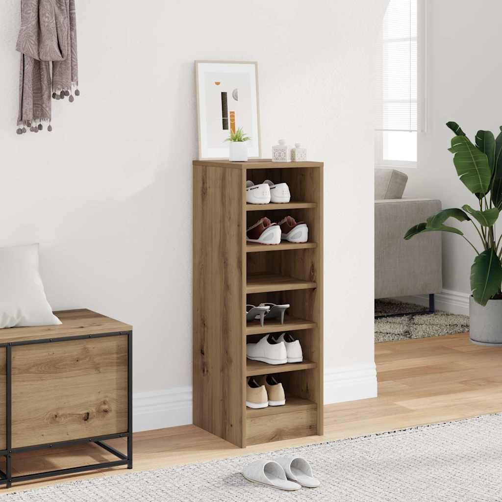 Schuhschrank Artisan-Eiche 32x35x92 cm Holzwerkstoff