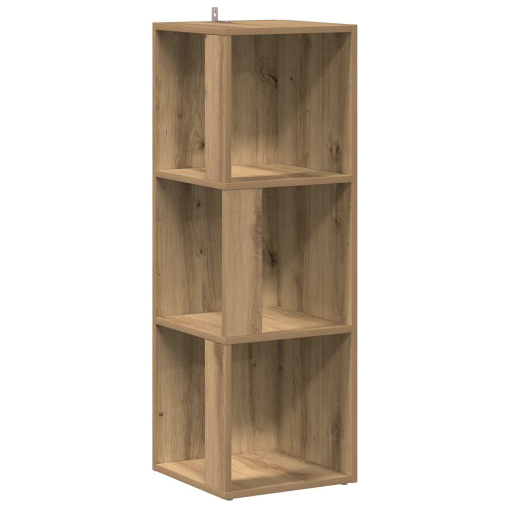Eckregal Artisan-Eiche 33x33x100 cm Holzwerkstoff