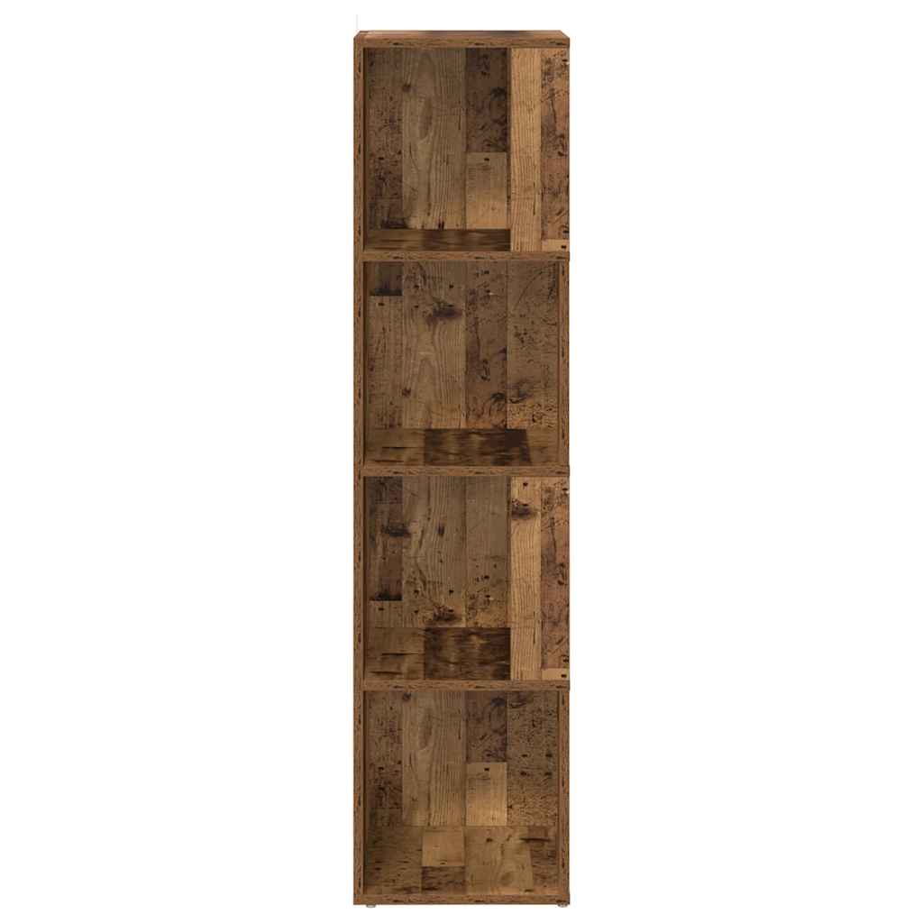 Eckregal Altholz-Optik 33x33x132 cm Holzwerkstoff