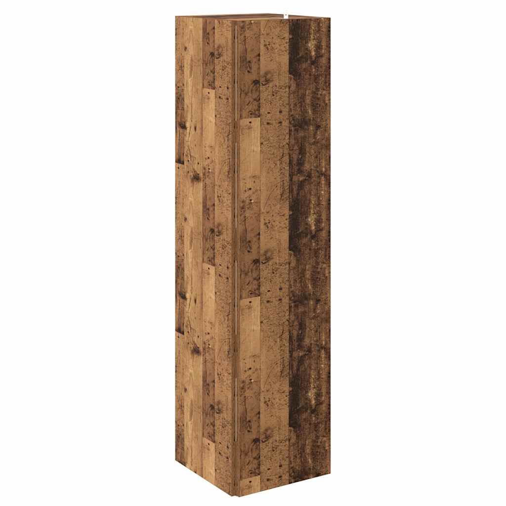 Eckregal Altholz-Optik 33x33x132 cm Holzwerkstoff