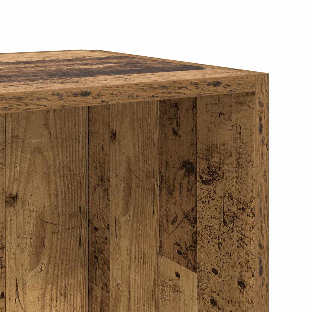 Eckregal Altholz-Optik 33x33x132 cm Holzwerkstoff