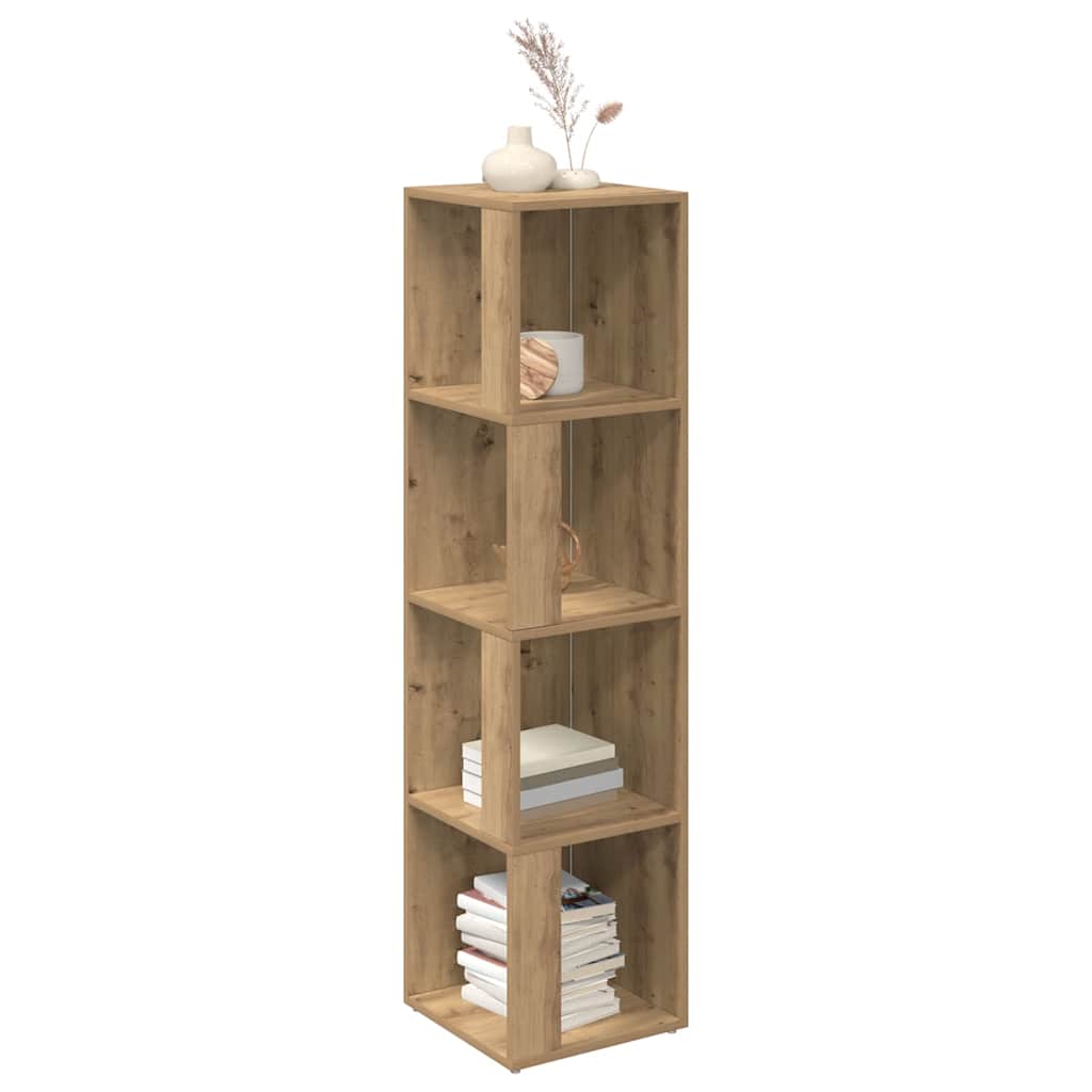 Eckregal Artisan-Eiche 33x33x132 cm Holzwerkstoff