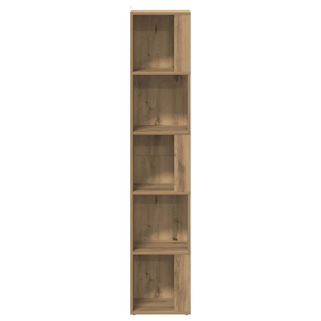 Eckregal Artisan-Eiche 33x33x165 cm Holzwerkstoff
