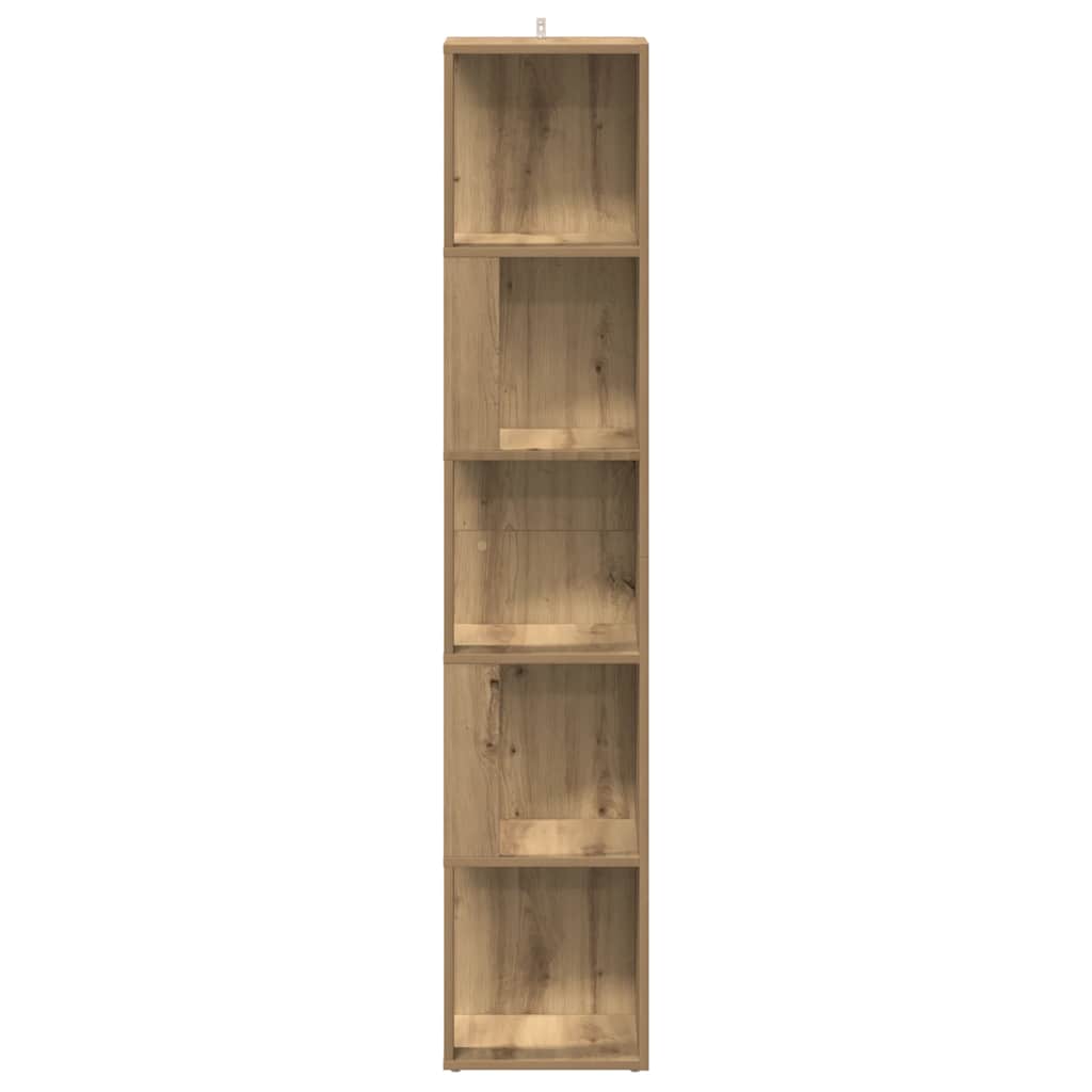 Eckregal Artisan-Eiche 33x33x165 cm Holzwerkstoff