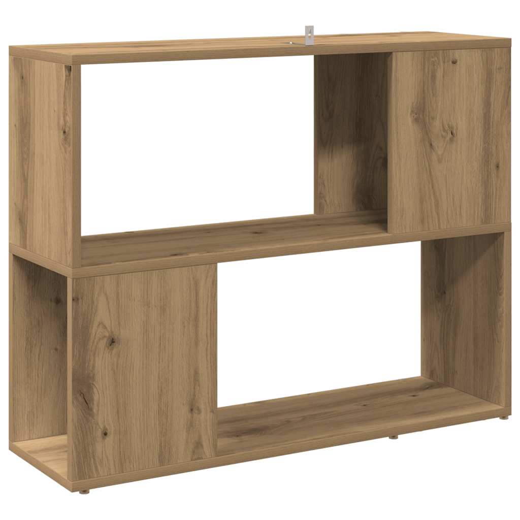 Bücherregal/Raumteiler Artisan-Eiche 80x24x63 cm