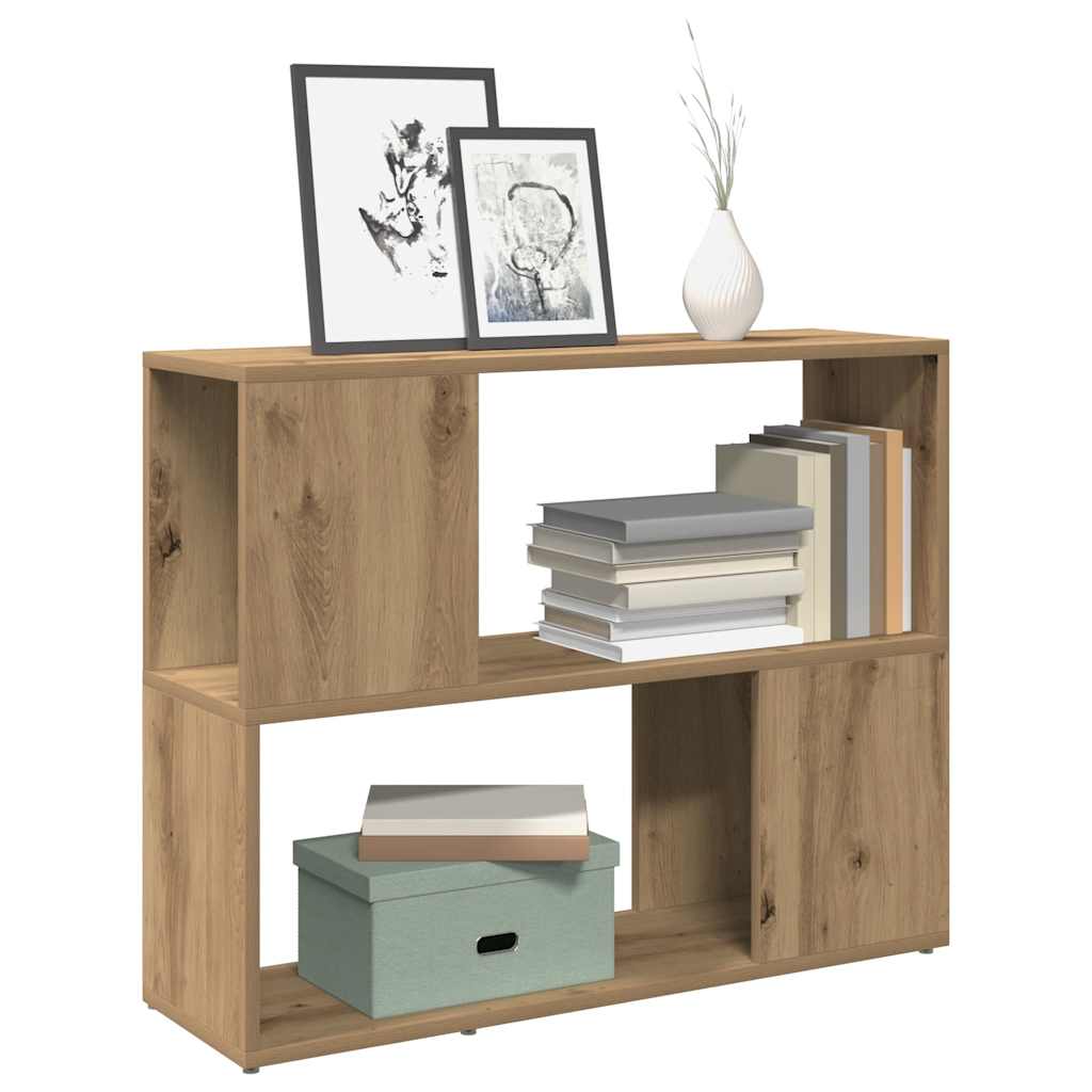 Bücherregal/Raumteiler Artisan-Eiche 80x24x63 cm