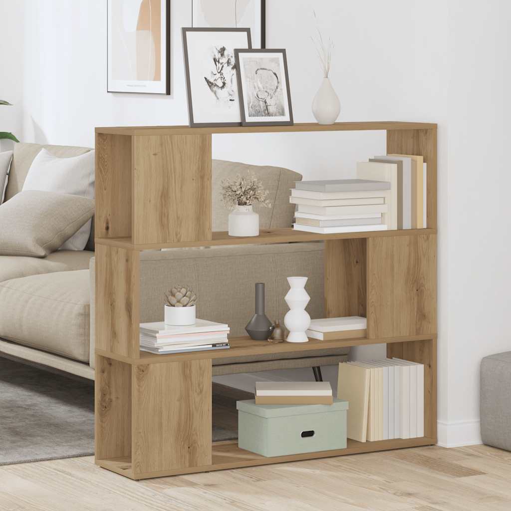 Bücherregal/Raumteiler Artisan-Eiche 100x24x94 cm