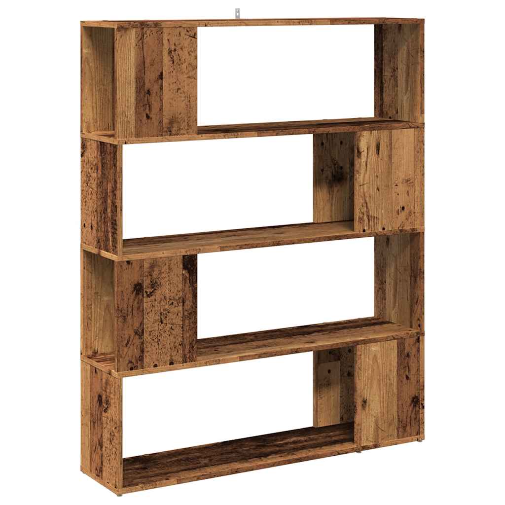 Bücherregal/Raumteiler Altholz-Optik 100x24x124,5 cm