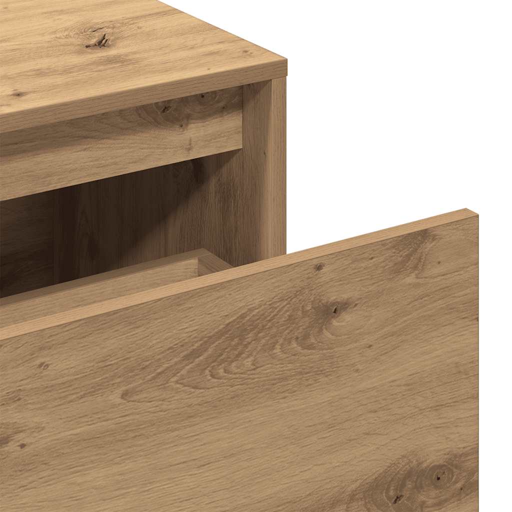 Flurbank 80x40x45 cm Artisan-Eiche Holzwerkstoff