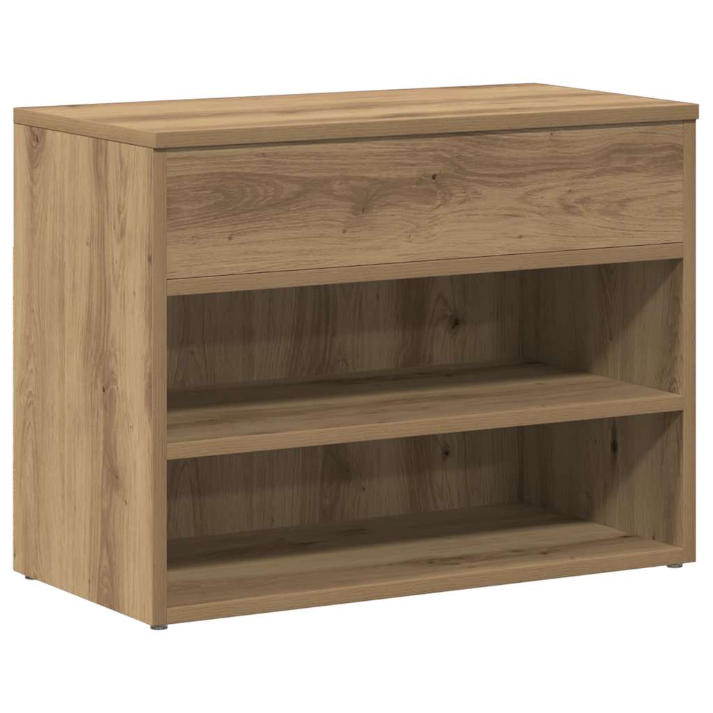 Schuhbank Artisan-Eiche 60x30x45 cm Holzwerkstoff