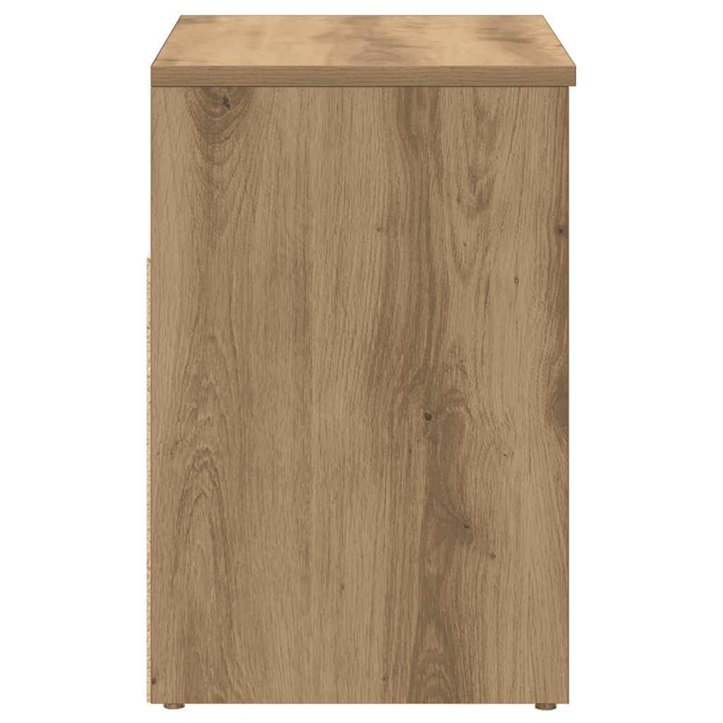 Schuhbank Artisan-Eiche 60x30x45 cm Holzwerkstoff