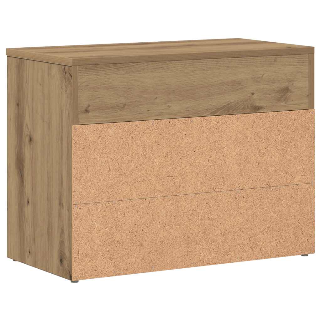 Schuhbank Artisan-Eiche 60x30x45 cm Holzwerkstoff