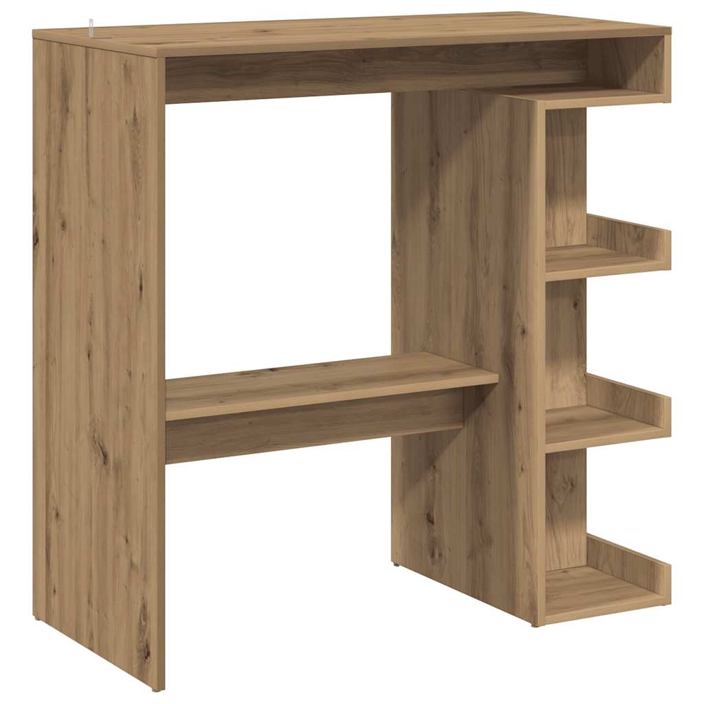 Bartisch mit Regal Artisan-Eiche 100x48x101,5 cm
