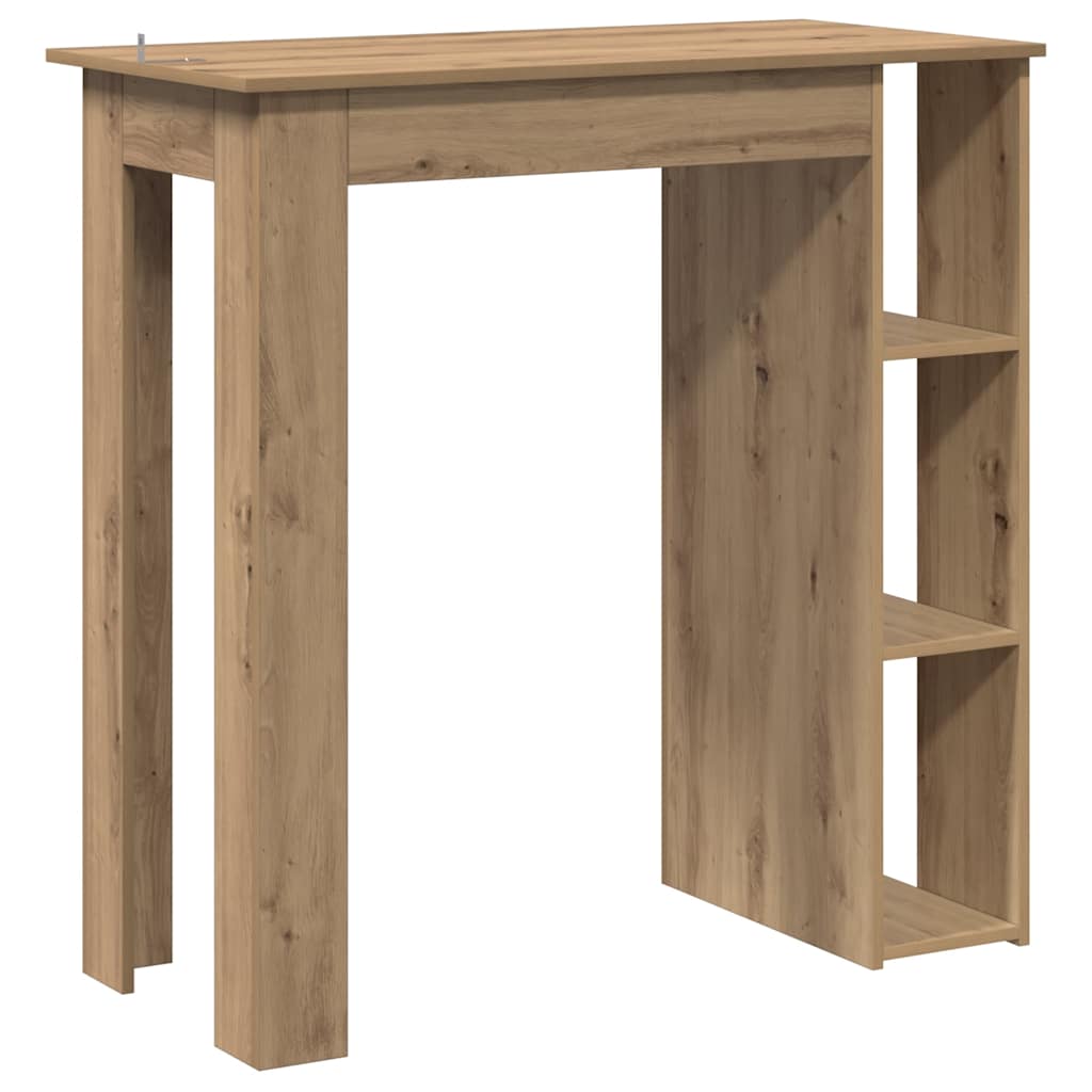 Bartisch mit Regal Artisan-Eiche 102x50x103,5 cm Holzwerkstoff