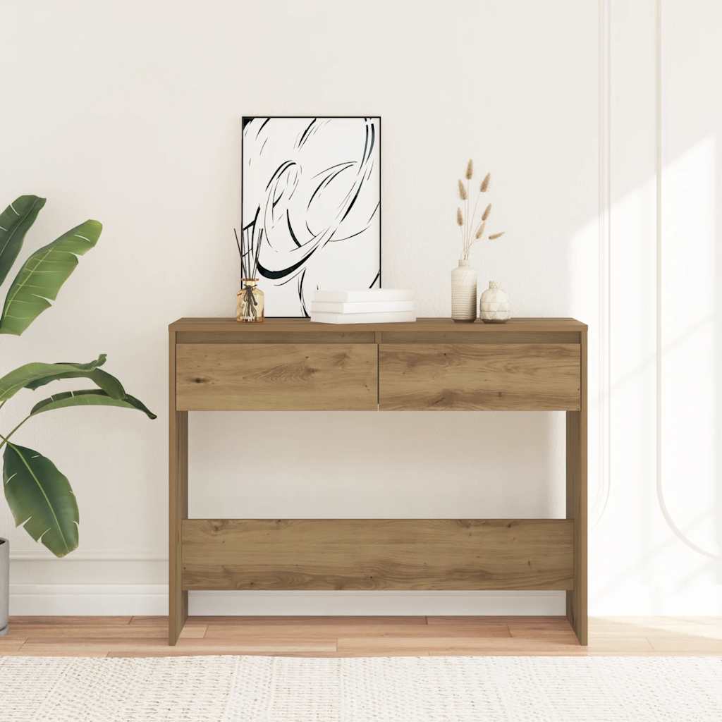 Konsolentisch Artisan-Eiche 100x35x76,5 cm Holzwerkstoff