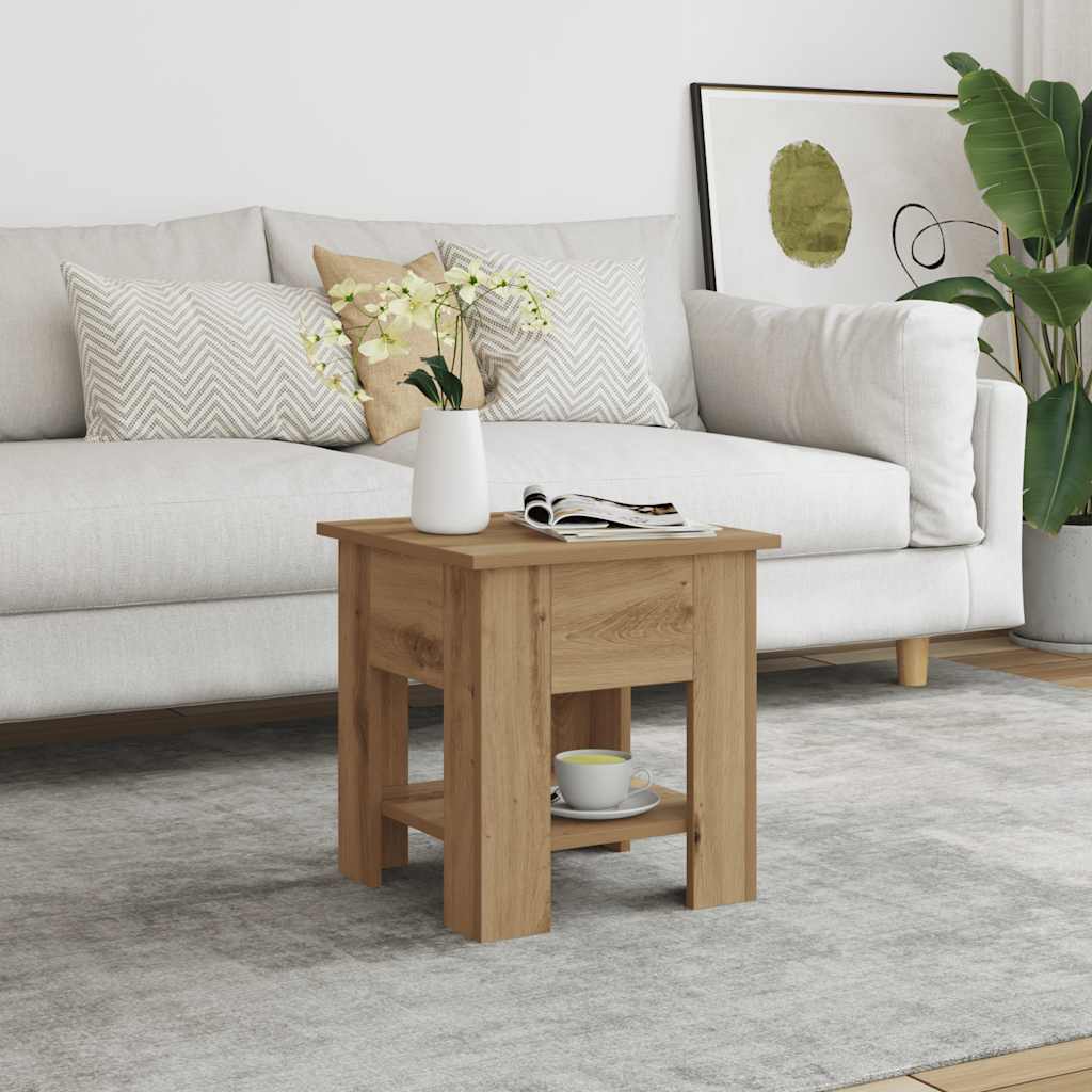 Couchtisch Artisan-Eiche 40x40x42 cm Holzwerkstoff