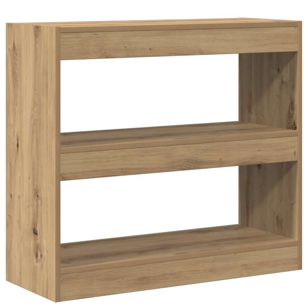 Bücherregal/Raumteiler Artisan-Eiche 80x30x72 cm