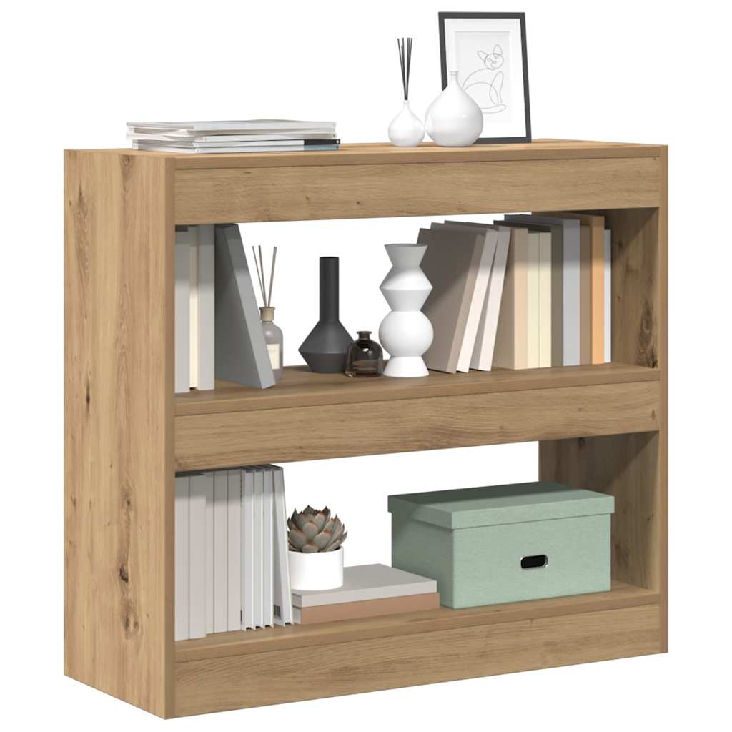 Bücherregal/Raumteiler Artisan-Eiche 80x30x72 cm