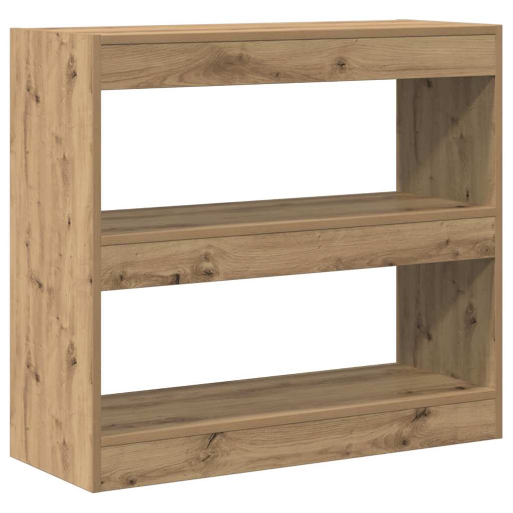 Bücherregal/Raumteiler Artisan-Eiche 80x30x72 cm