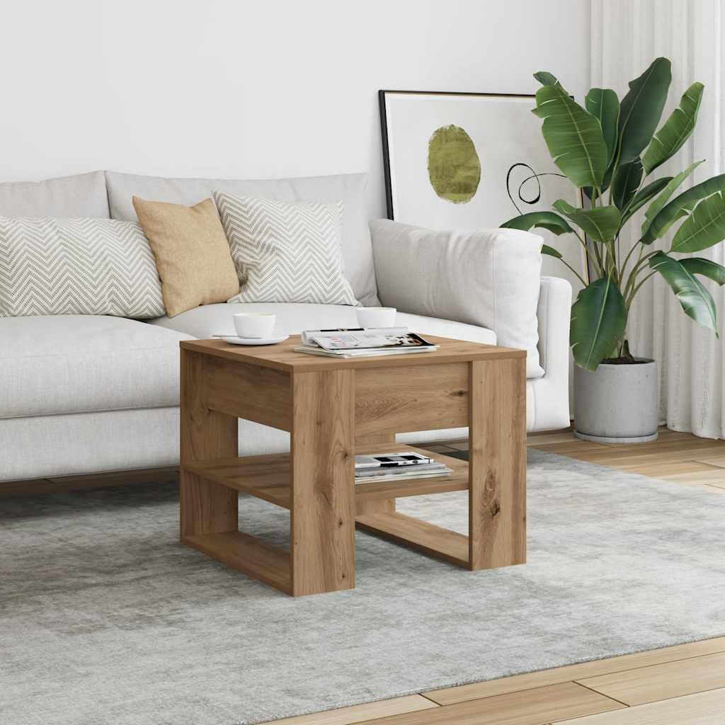 Couchtisch Artisan-Eiche 55,5x55x45 cm Holzwerkstoff