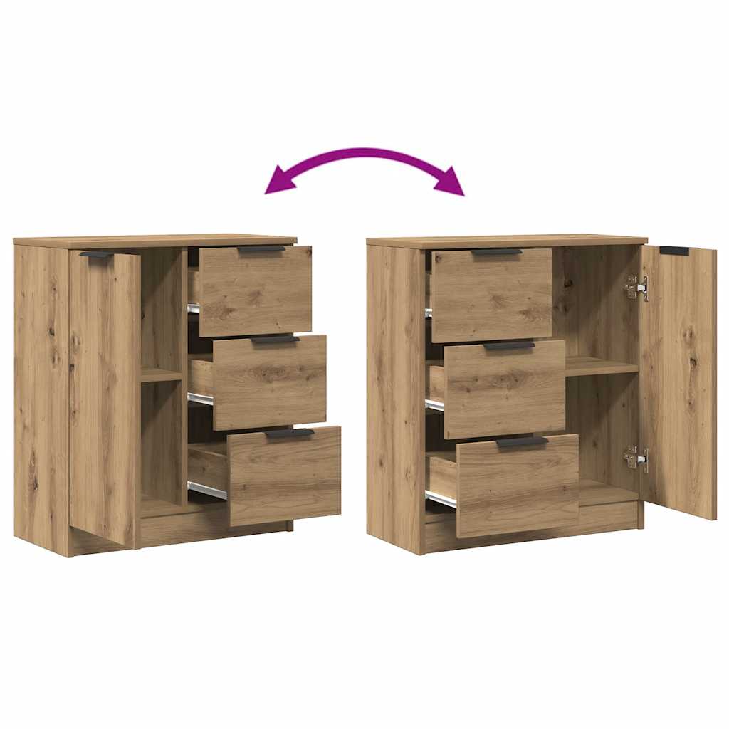 Sideboard Artisan-Eiche 60x30x70 cm Holzwerkstoff