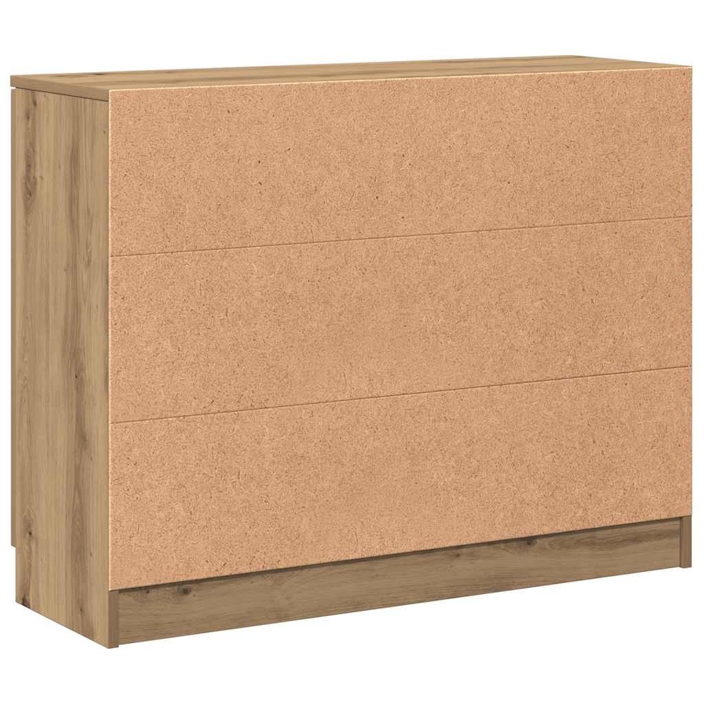 Sideboard Artisan-Eiche 90,5x30x70 cm Holzwerkstoff