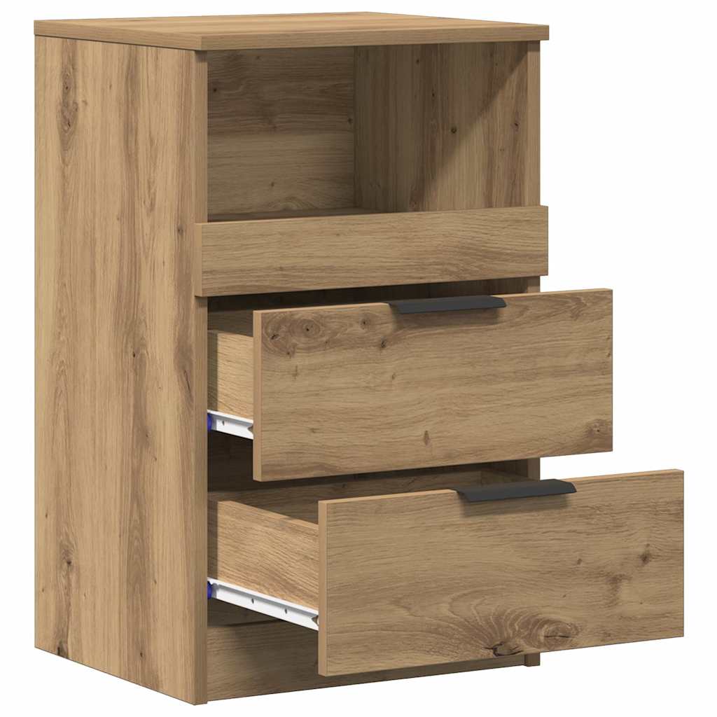 Nachttische 2 Stk. Artisan-Eiche 40x36x65 cm Holzwerkstoff