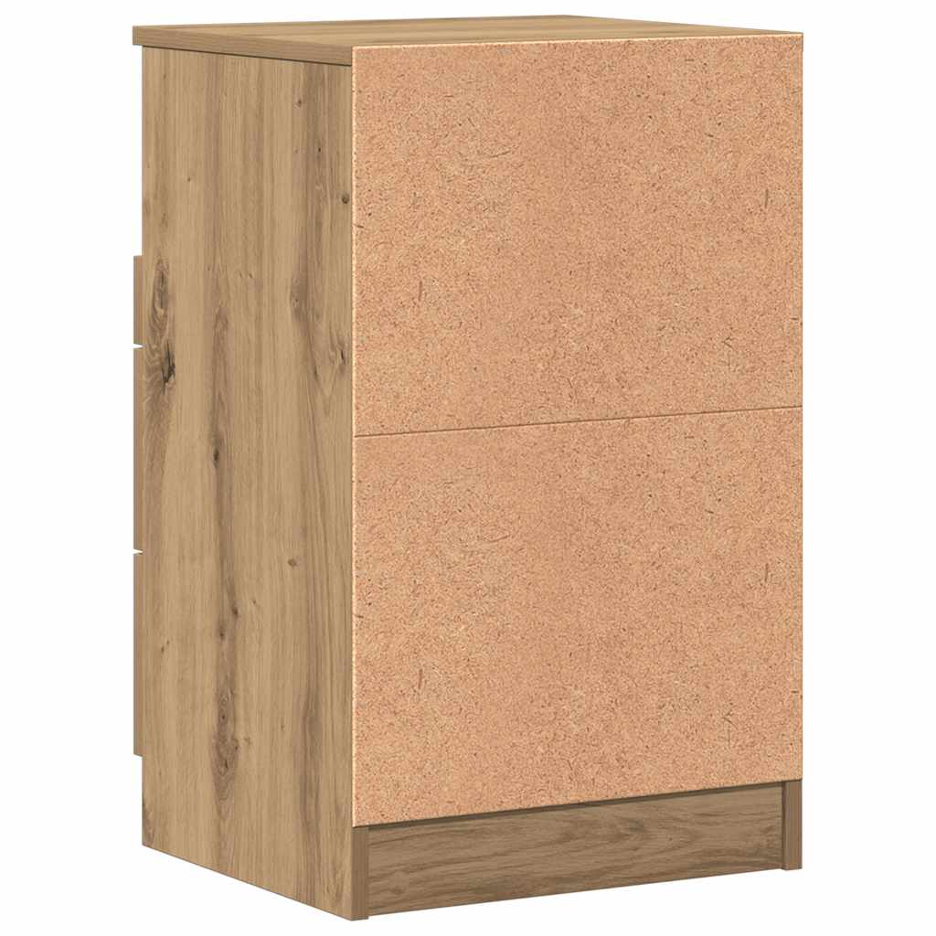 Nachttische 2 Stk. Artisan-Eiche 40x36x65 cm Holzwerkstoff