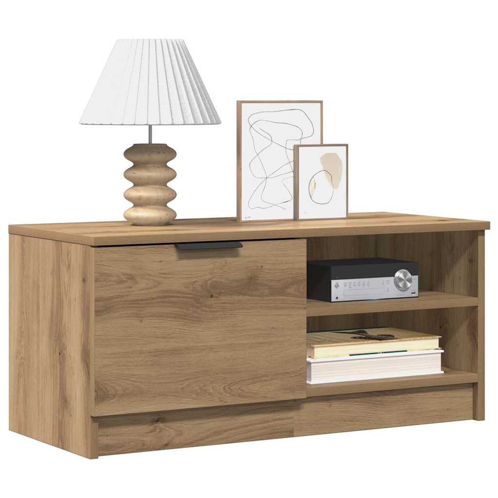 TV-Schränke 2 Stk. Artisan-Eiche 80x35x36,5cm Holzwerkstoff