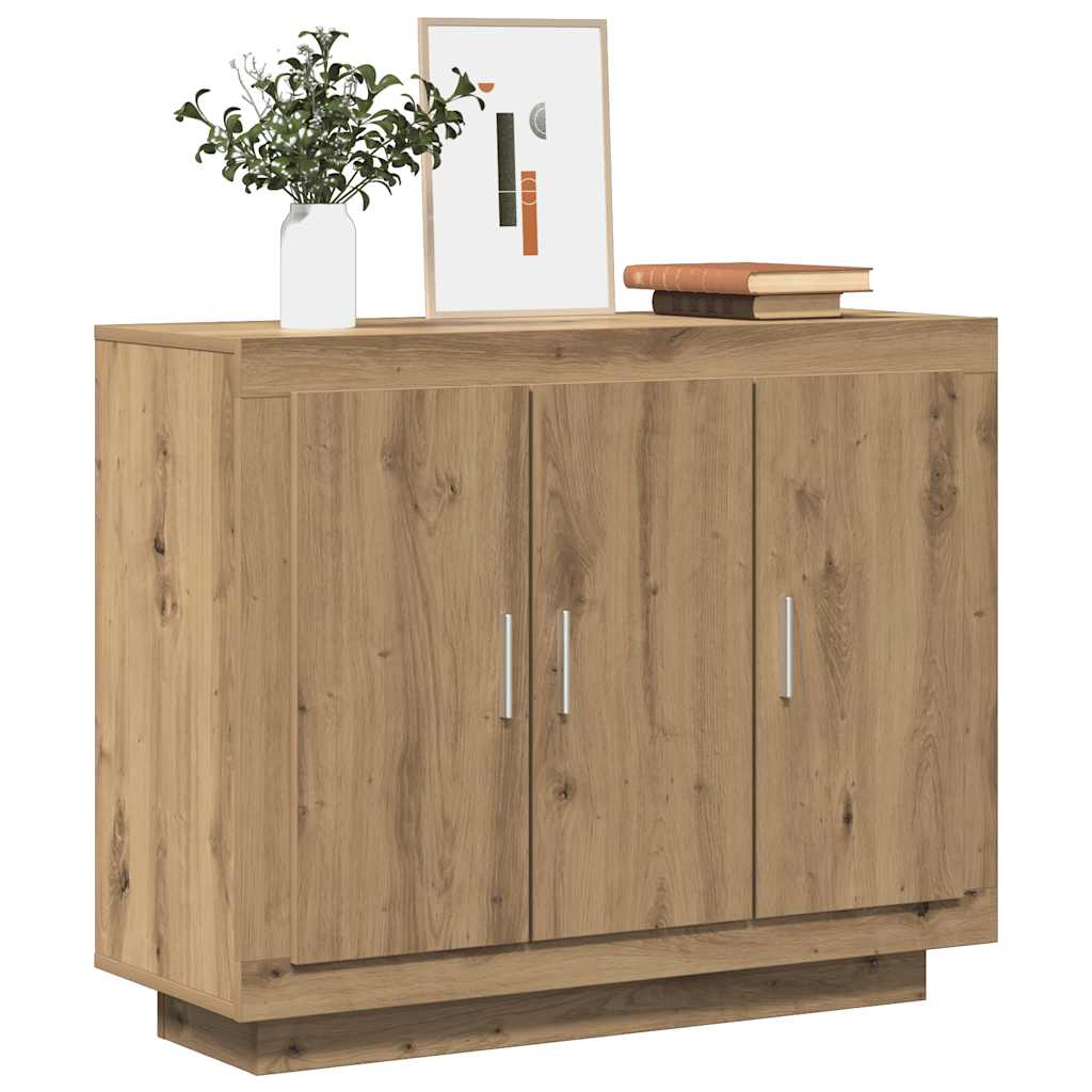 Sideboard Artisan-Eiche 92x35x75 cm Holzwerkstoff