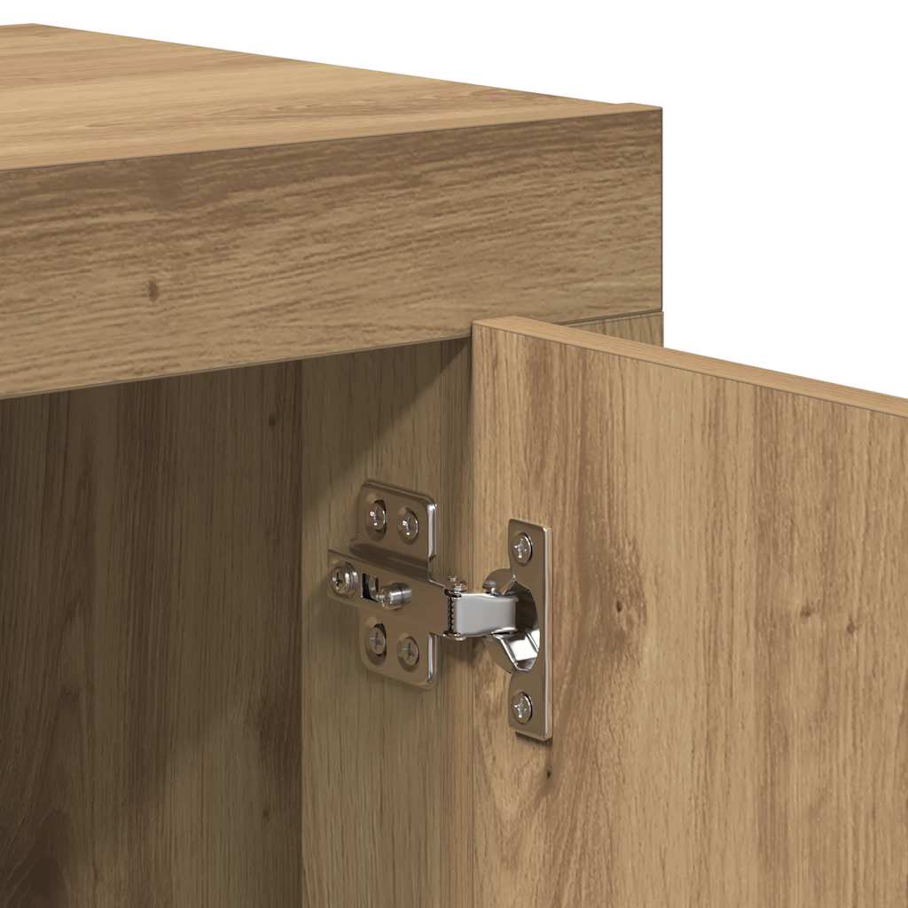 Sideboard Artisan-Eiche 92x35x75 cm Holzwerkstoff